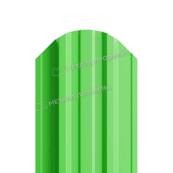 Штакетник Металл Профиль TRAPEZE-O 0,5 NormanMP RAL 6018 Жёлто-зелёный